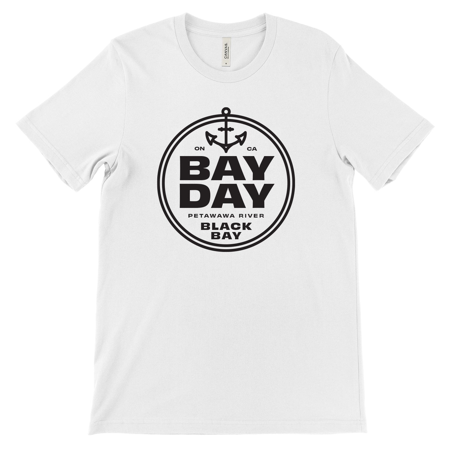 Bay Day Black Bay T-Shirt - White - Unisex